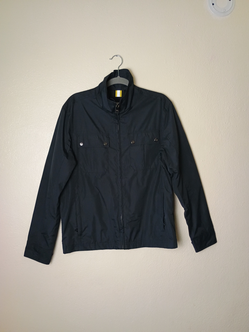 Marc New York Size S Men's Navy Lightweight Zip-Front Jacket